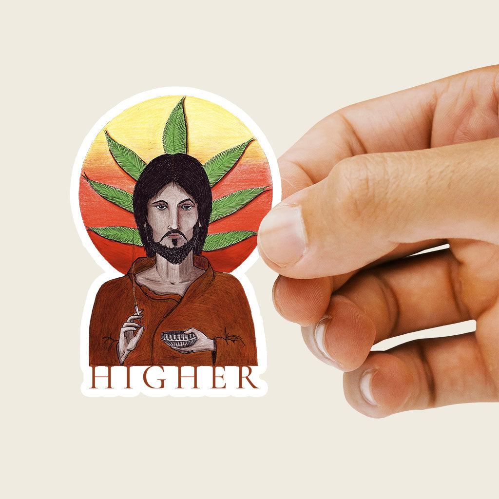 Higher Sticker - by nakedpastor