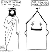 How Far Love Can Go Digital Cartoon - by nakedpastor