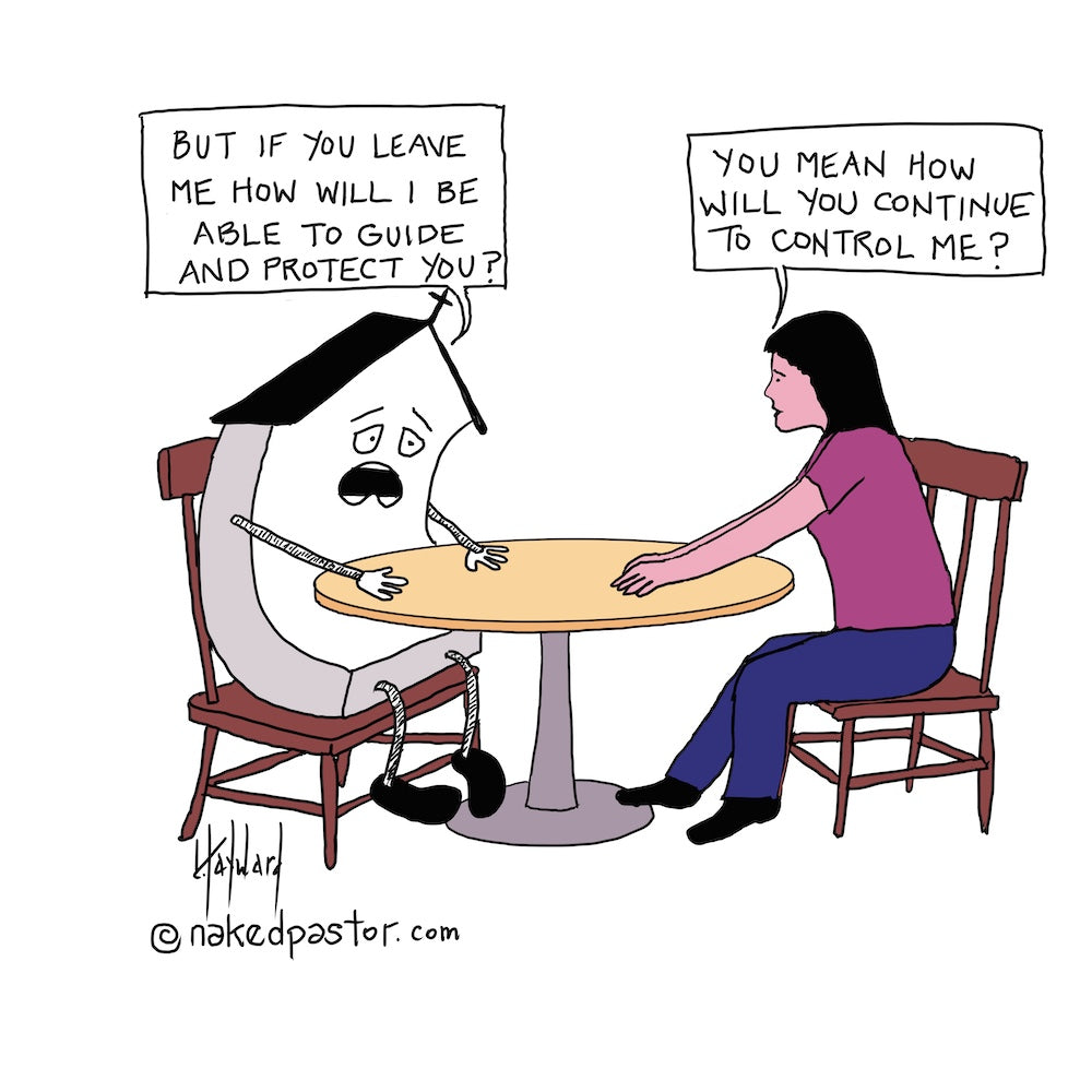How Will You Control Me Digital Cartoon - by nakedpastor
