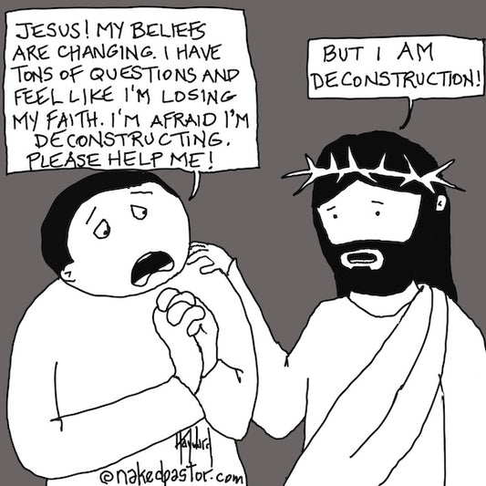 Jesus IS Deconstruction Digital Cartoon