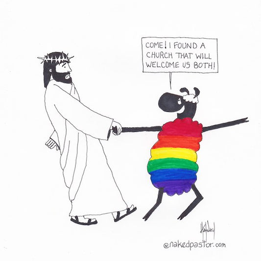 I Found a Church Digital Cartoon - by nakedpastor