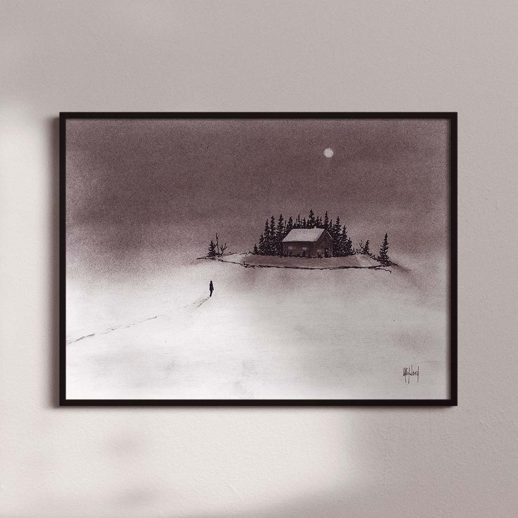 I Just Want to Come Home Charcoal Print