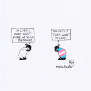 I Just Want to Live Trans Sheep Digital Cartoon-Cartoons-nakedpastor