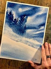 I Will Wait For You Original Watercolor Painting - by nakedpastor