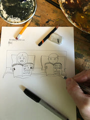 How to Be a Good Wife Original Cartoon Drawing - by nakedpastor