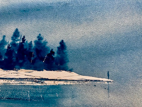 Life Would Be So Cold Without You Original Watercolor Painting - by nakedpastor