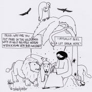 Safer Here Digital Cartoon - by nakedpastor