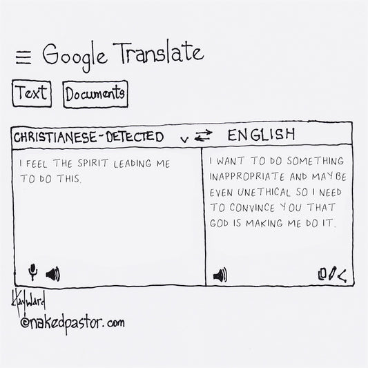 Google Translate I Feel the Spirit Digital Cartoon