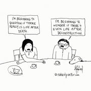 Is There Life After Death? Digital Cartoon - by nakedpastor