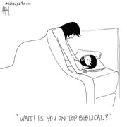 Is Women on Top Biblical Digital Cartoon - by nakedpastor
