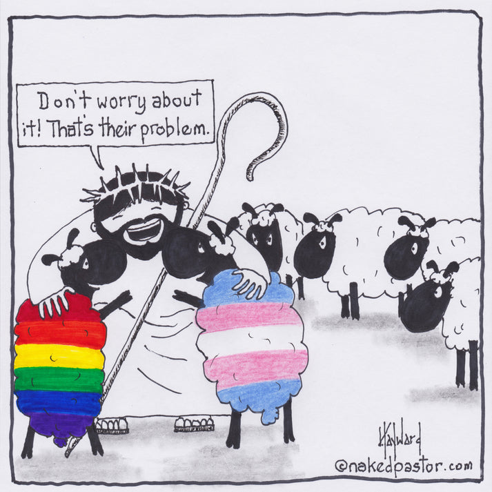 Affirming Jesus Digital Cartoon