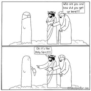 It's the Holy Spirit Digital Cartoon - by nakedpastor