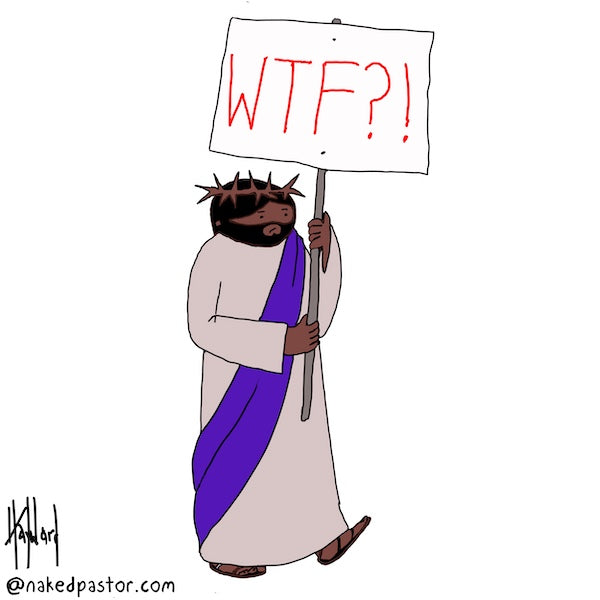 Jesus Marches Digital Cartoon