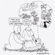Jesus' First Nightmare Digital Cartoon - by nakedpastor