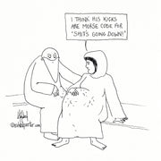 Jesus Kicks in the Womb Digital Cartoon - by nakedpastor