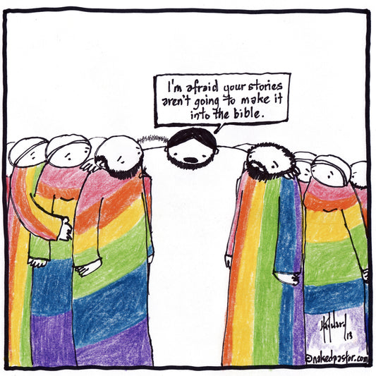 Jesus and the LGBT Community Digital Cartoon
