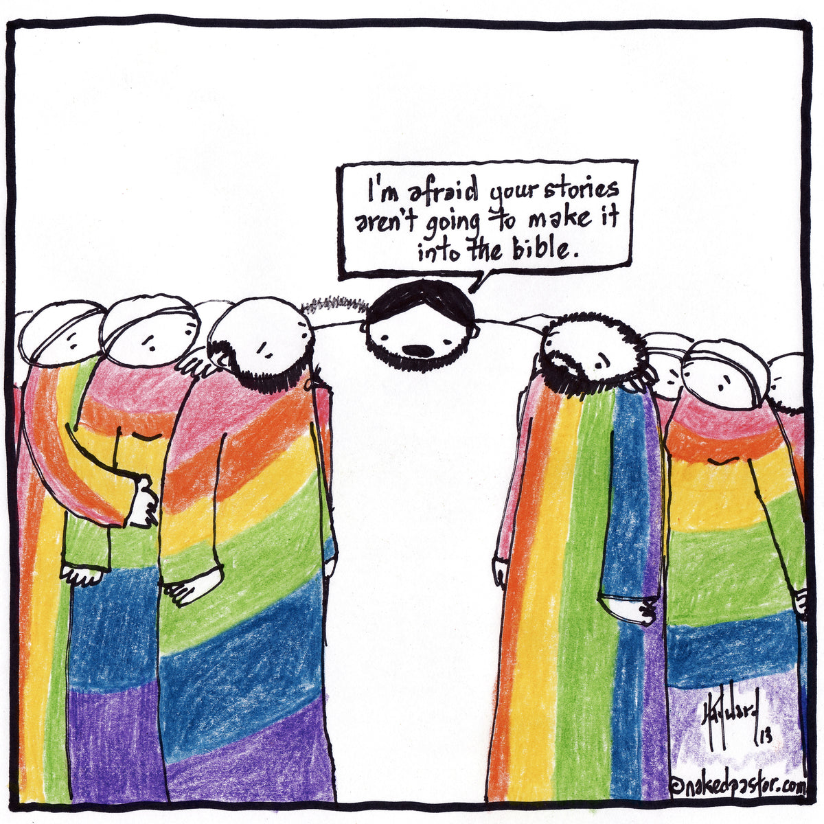 Jesus and the LGBT Community Digital Cartoon - by nakedpastor