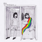 Jesus in the Confessional Digital Cartoon - by nakedpastor