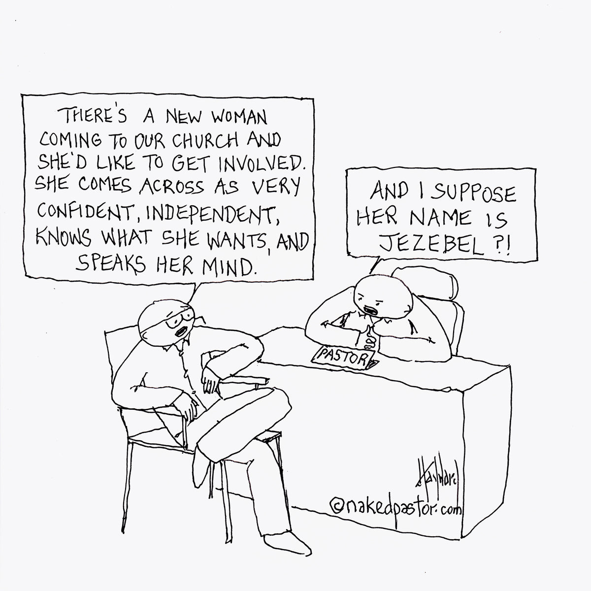 Jezebel Digital Cartoon - by nakedpastor