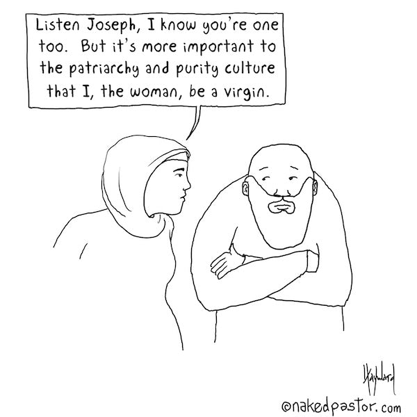 Joseph Was One Too Digital Cartoon - by nakedpastor