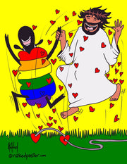 LGBTQ Love Sprinkler Digital Cartoon - by nakedpastor