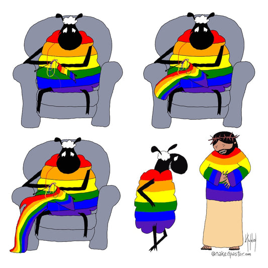 LGBTQ Sweater Digital Cartoon