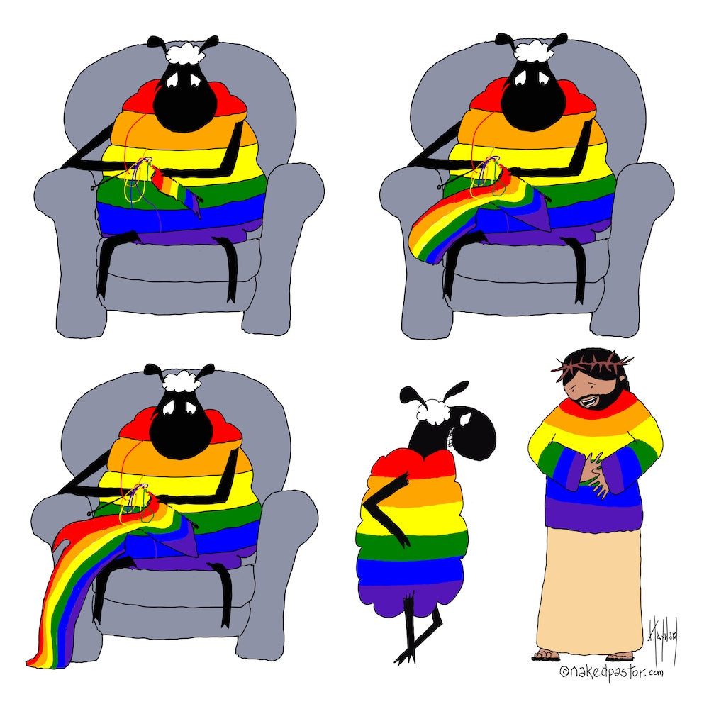 LGBTQ Sweater Digital Cartoon - by nakedpastor