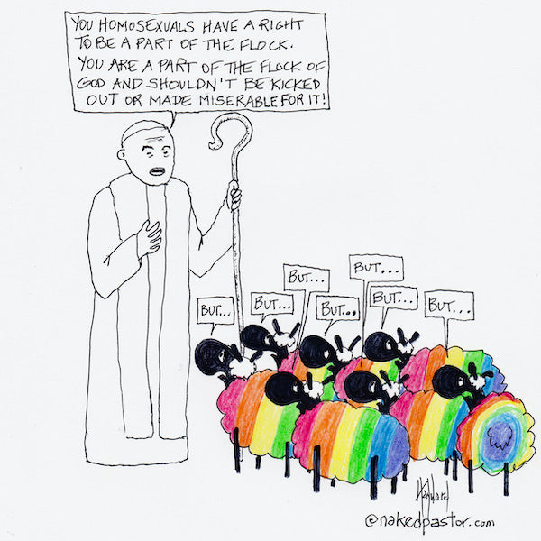 LGBTQ+ But But But Digital Cartoon