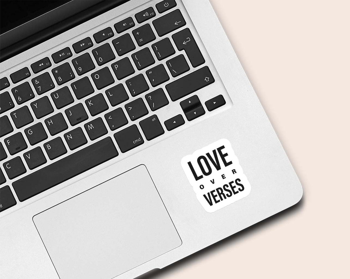 Love Over Verses Bubble-free Sticker - by nakedpastor