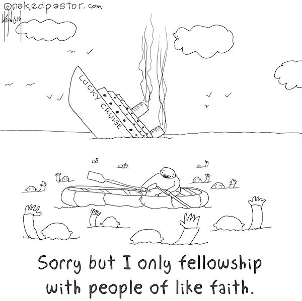 Like Faith Digital Cartoon - by nakedpastor