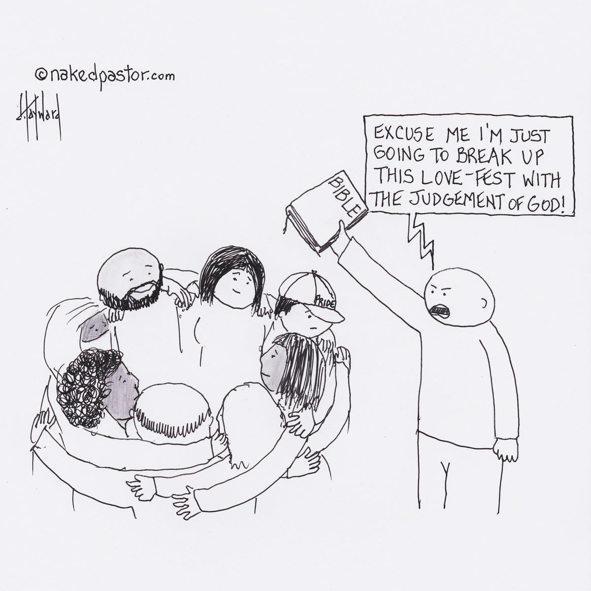 Love Fest Digital Cartoon - by nakedpastor