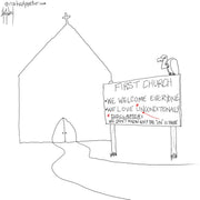 Love Unconditionally Disclaimer Digital Cartoon - by nakedpastor