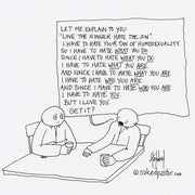 Love the Sinner Hate the Sin Digital Cartoon - by nakedpastor