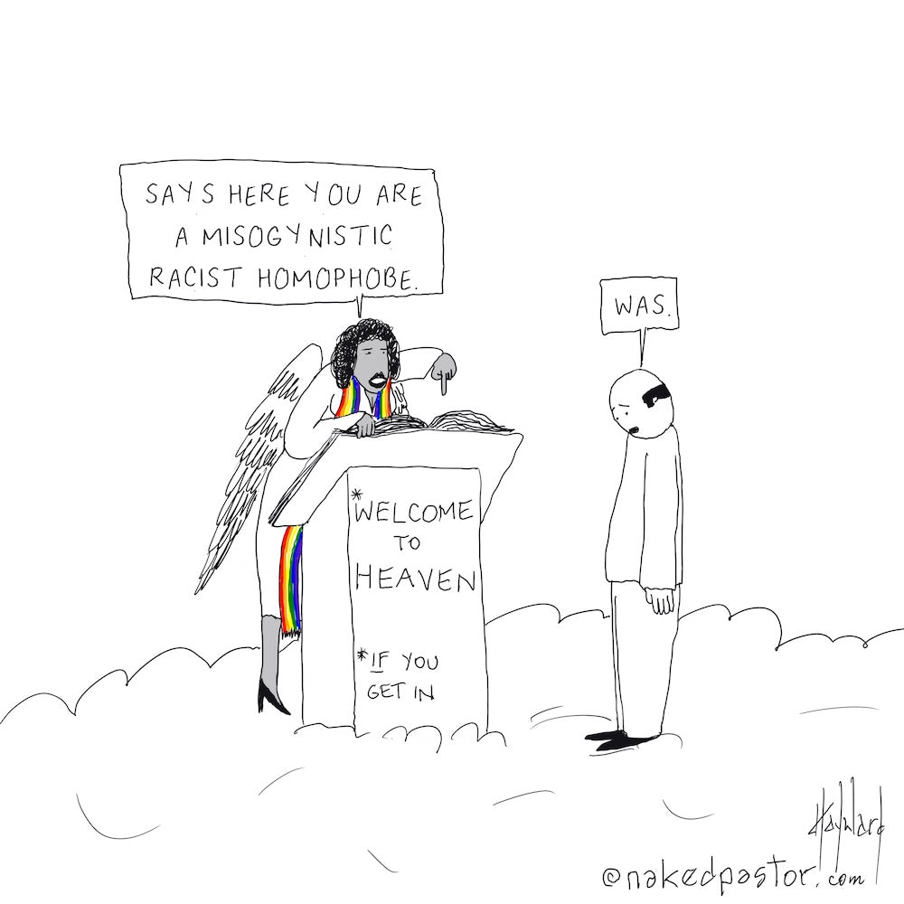 Misogynist Racist Homophobe Digital Cartoon