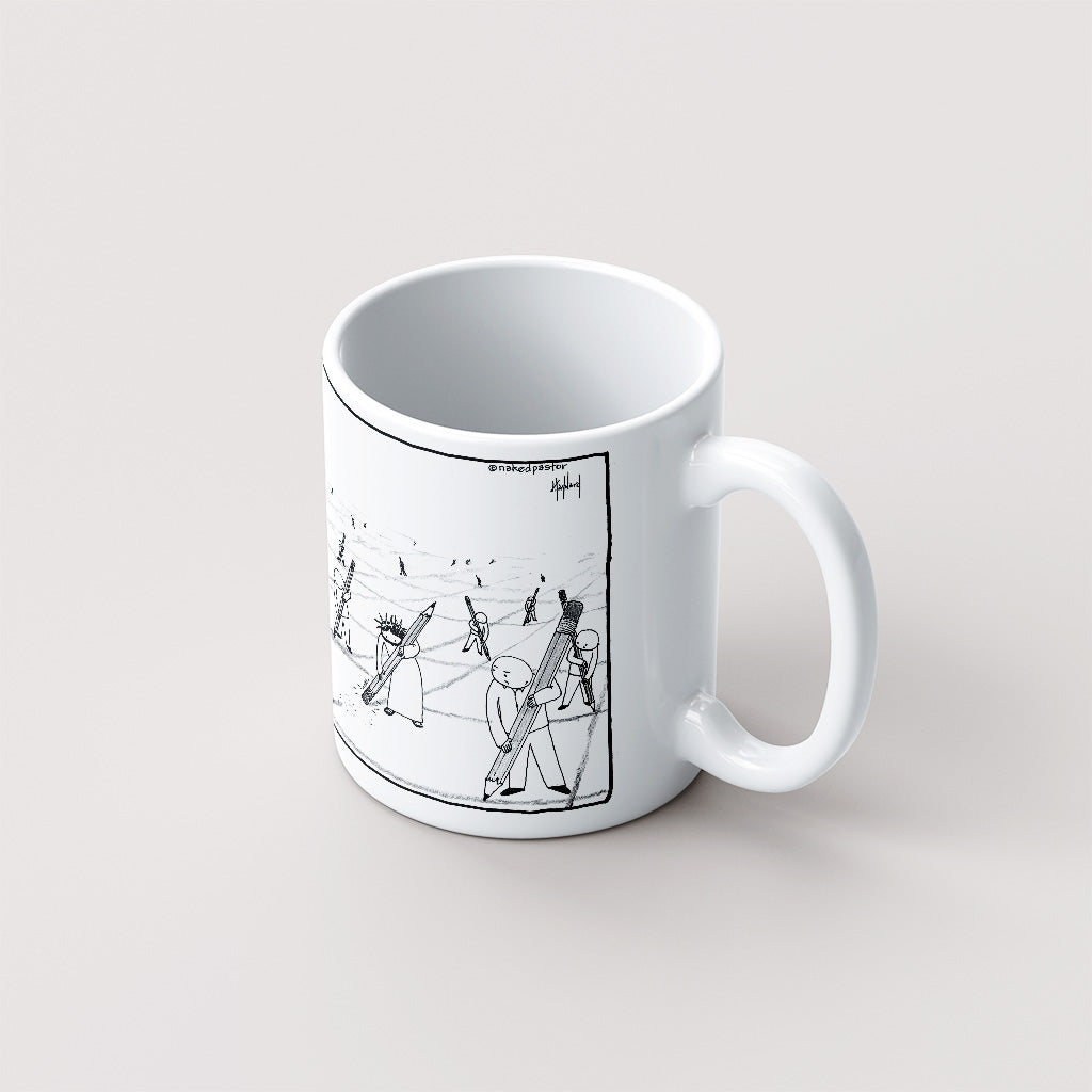 Eraser Mug - by nakedpastor