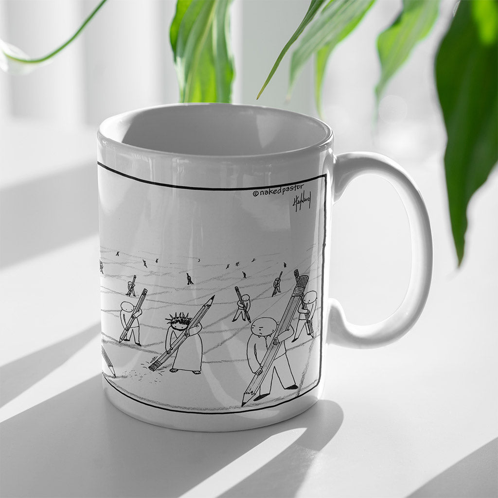 Eraser Mug - by nakedpastor