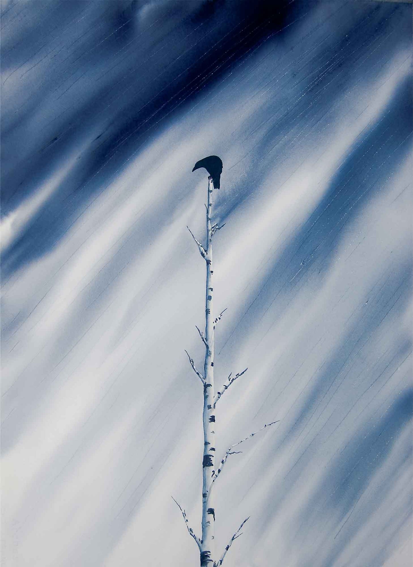 Alone I Will Stand Watercolor Print