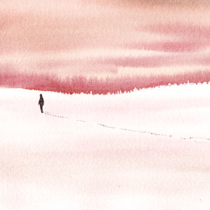 The Need to Leave Watercolor Print