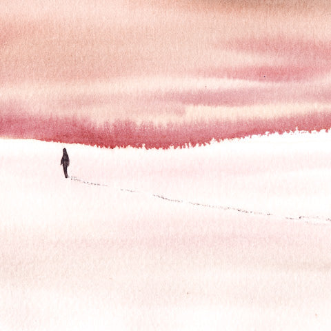 The Need to Leave Watercolor Print - by nakedpastor