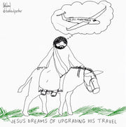Palm Sunday Travel Arrangements Digital Cartoon - by nakedpastor