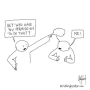 Permission to Think Digital Cartoon - by nakedpastor