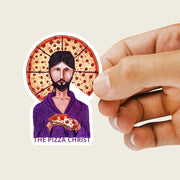 Pizza Christ Sticker - by nakedpastor
