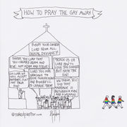 How to Pray the Gay Away Digital Cartoon - by nakedpastor
