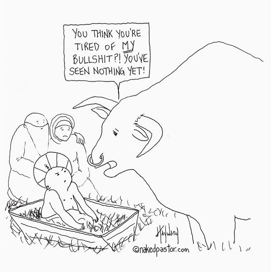 Prophetic Bull Digital Cartoon - by nakedpastor
