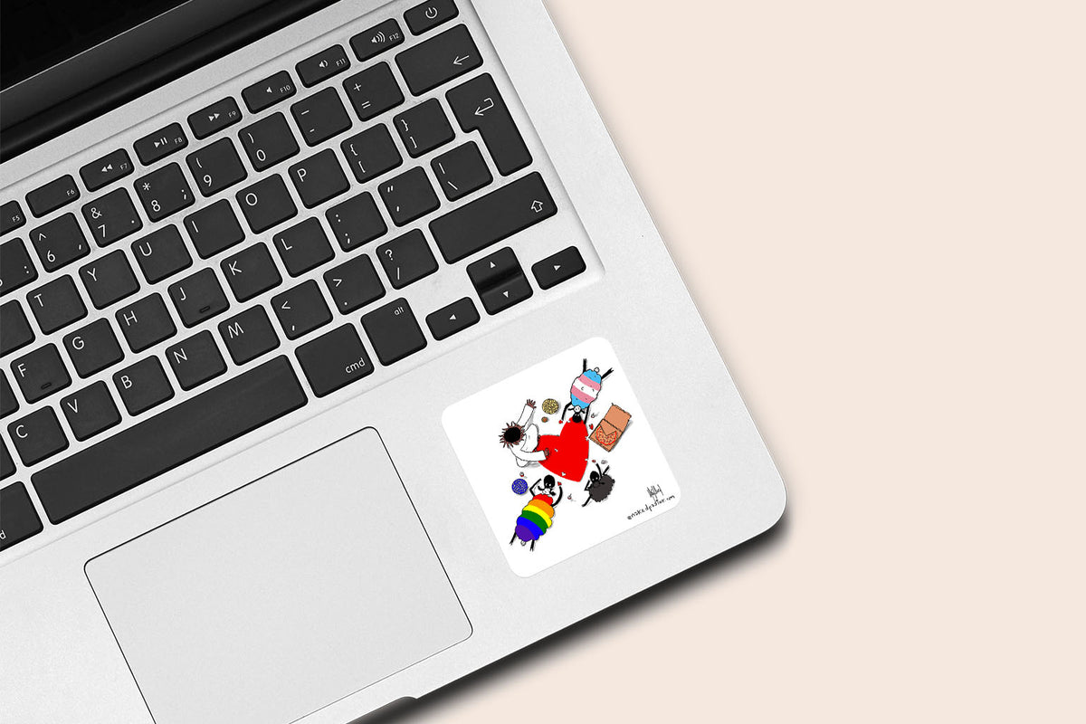 Puzzle of Love Sticker - by nakedpastor