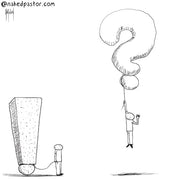 Questions Raised Digital Cartoon - by nakedpastor