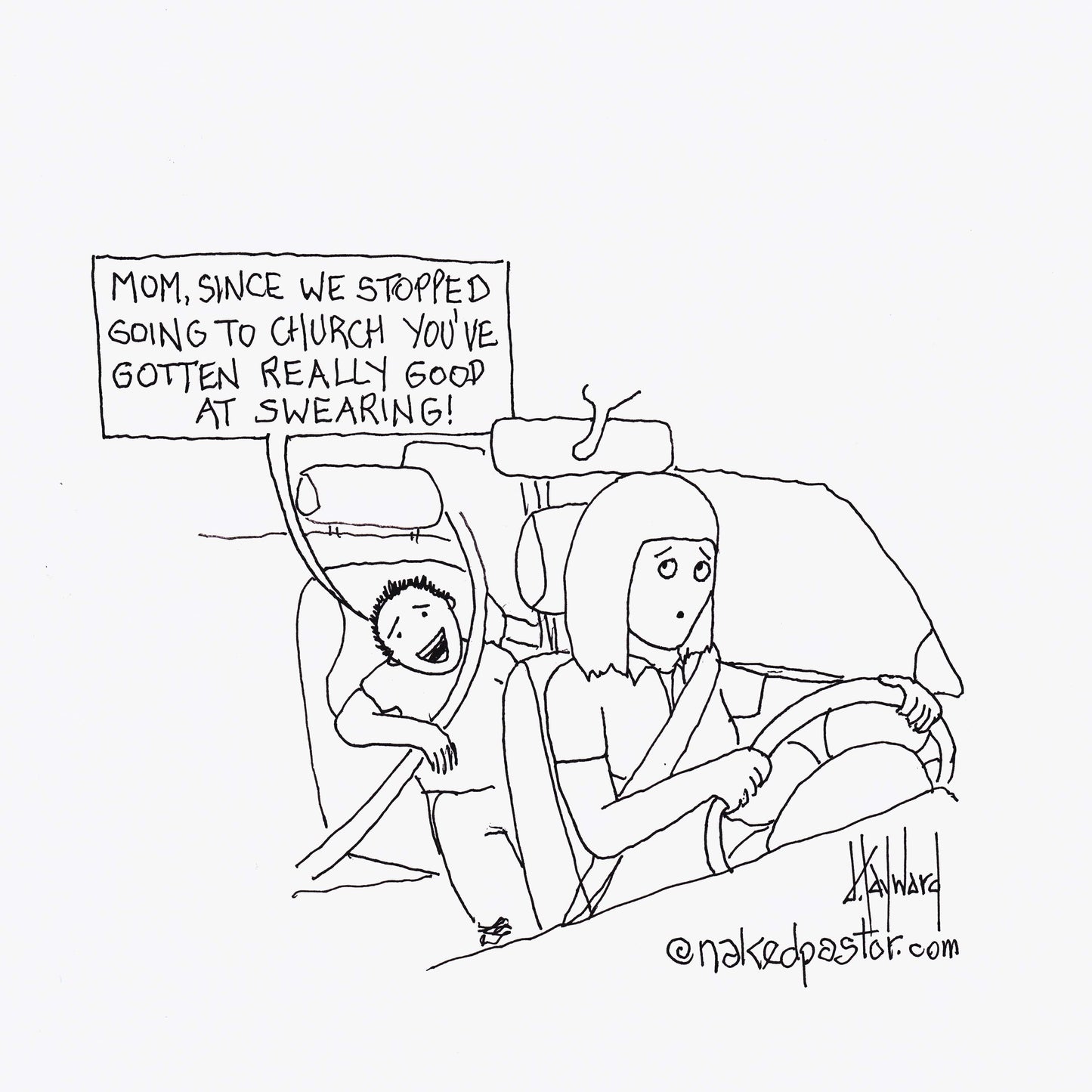 Really Good at Swearing Digital Cartoon - by nakedpastor