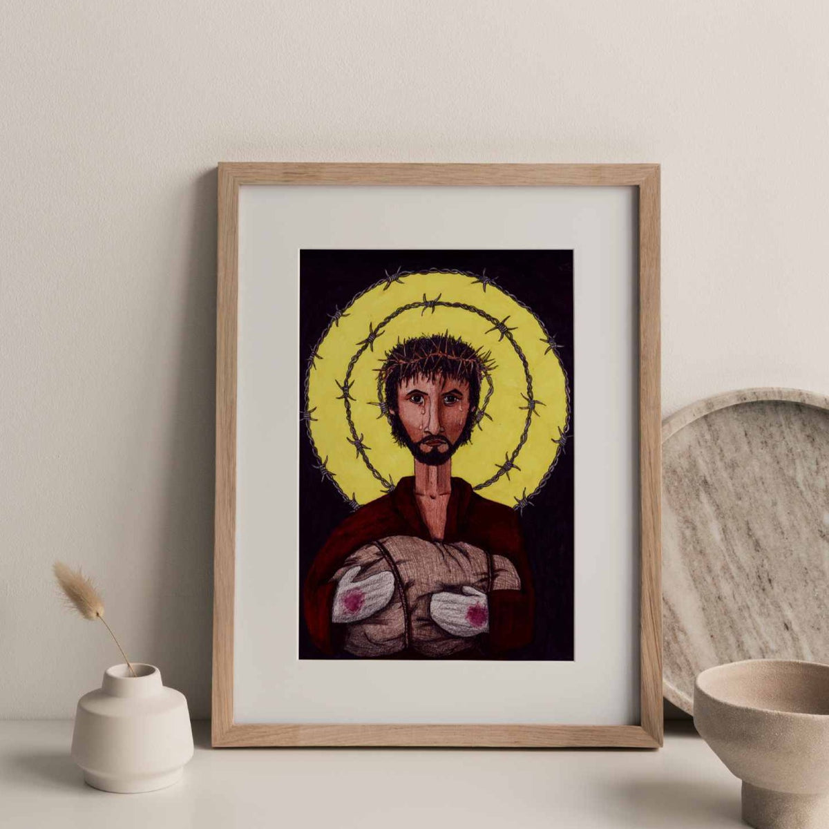 RefuJesus Image of Christ Print - by nakedpastor