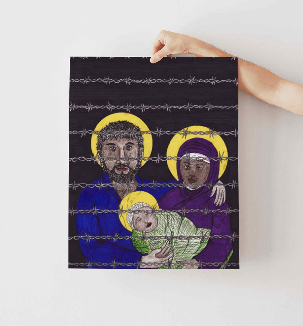 The Holy Family Print - by nakedpastor