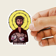 RefuJesus Sticker - by nakedpastor